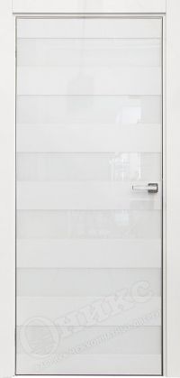 межкомнатная дверь Оникс «Нео» (остекленная, Эмаль белая)